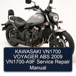 2009 Kawasaki VN1700 Voyager ABS Vn1700-a9f Service Repair Workshop Manual PDF