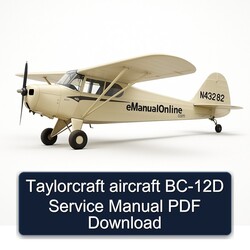 Taylorcraft Aircraft BC-12D Service Repair Workshop Manual PDF
