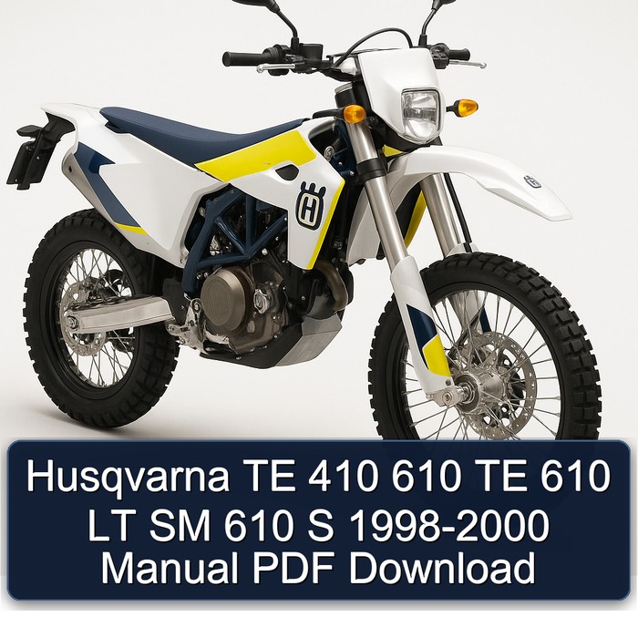 1998-2000 Piaggio LT Husqvarna TE 410 610 SM S Service Repair Workshop Manual PDF
