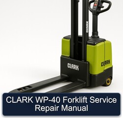 Clark WP-40 Forklift Service Repair Workshop Manual PDF