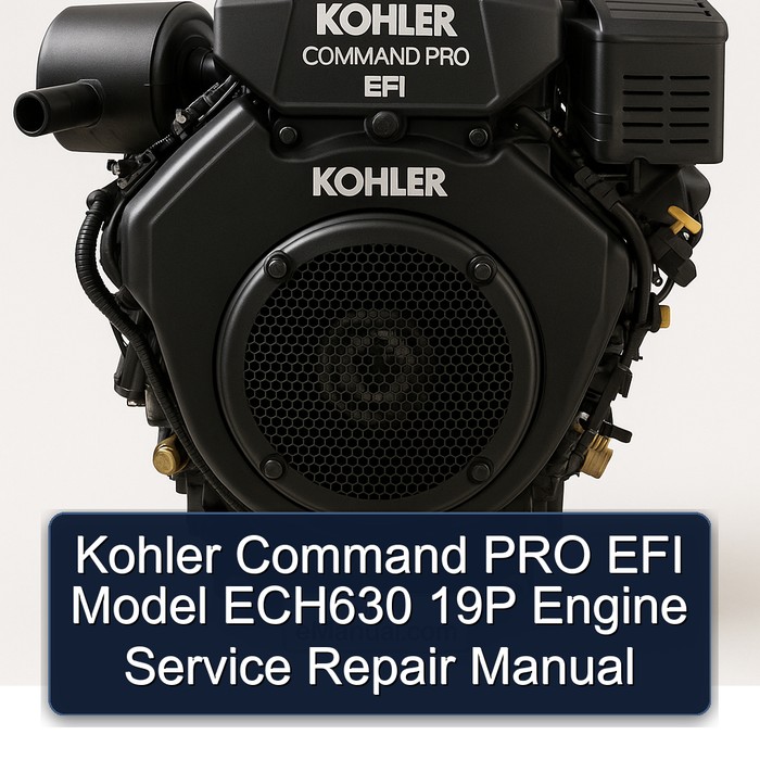 Kohler Command Pro EFI Models Model ECH630 19P Engine Service Repair Workshop Manual PDF