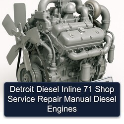 Detroit Diesel 71 Series Inline Shop Engines Service Repair Workshop Manual PDF