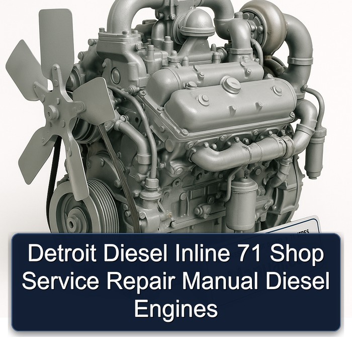 Detroit Diesel 71 Series Inline Shop Engines Service Repair Workshop Manual PDF