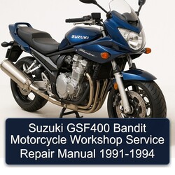 1991-1994 Suzuki GSF400 Bandit Motorcycle Service Repair Workshop Manual PDF