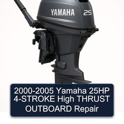 2000-2005 Yamaha 25HP 4-stroke High Thrust Outboard Service Repair Workshop Manual PDF
