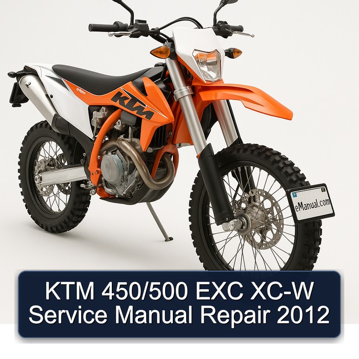 2012 KTM 450 /500 EXC XC-W Service Repair Workshop Manual PDF