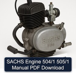 Sachs 504 Engine /1 505/1 Service Repair Workshop Manual PDF