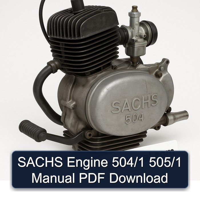 Sachs 504 Engine /1 505/1 Service Repair Workshop Manual PDF