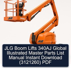 JLG Boom Lifts 340AJ Global Illustrated Master (3121260) Parts Catalog PDF