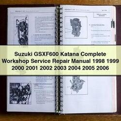 1998-2006 Suzuki Katana Models Gsxf600 Service Repair Workshop Manual PDF