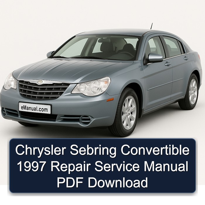 1997 Chrysler Sebring Convertible Service Repair Workshop Manual PDF