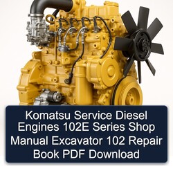 Komatsu Diesel Engines 102E Series Shop Excavator 102 Book Service Repair Workshop Manual PDF