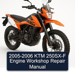 2005-2006 KTM 250SX-F Engine Service Repair Workshop Manual PDF