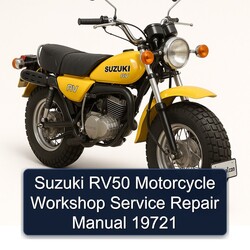 Suzuki RV Series RV50 Motorcycle 19721 Service Repair Workshop Manual PDF