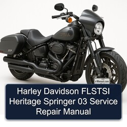 Harley Davidson Model 125 Flstsi Heritage Springer 03 Service Repair Workshop Manual PDF