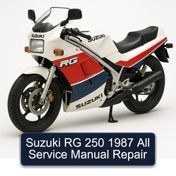 1987 Suzuki RG Series 250 All Service Repair Workshop Manual PDF