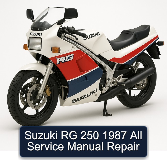 1987 Suzuki RG Series 250 All Service Repair Workshop Manual PDF
