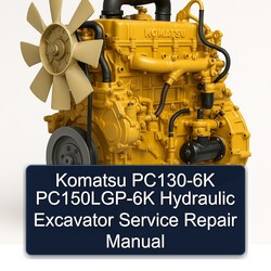 Komatsu PC130-6K Pc150lgp-6k Hydraulic Excavator Service Repair Workshop Manual PDF