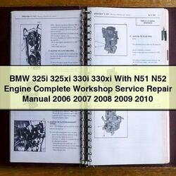 2006-2010 BMW 2 Series 325I 325XI 330I 330XI N51 N52 Engine Service Repair Workshop Manual PDF
