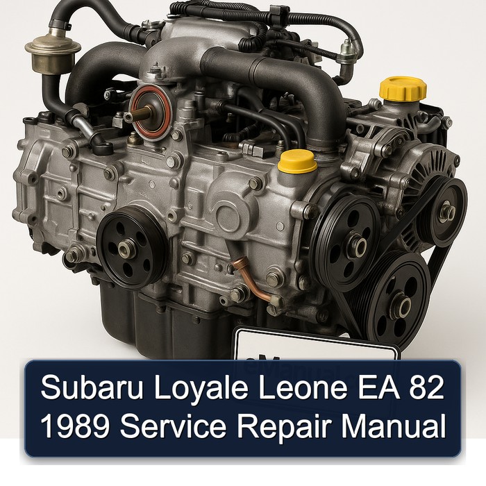 1989 Subaru EA Series Loyale Leone 82 Service Repair Workshop Manual PDF