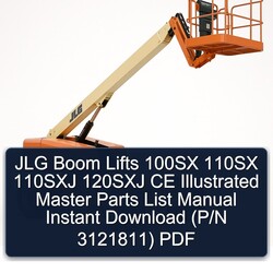 JLG Boom Lifts 100SX 110SX 110SXJ 120SXJ CE Illustrated Master (p/n 3121811) Parts Catalog PDF