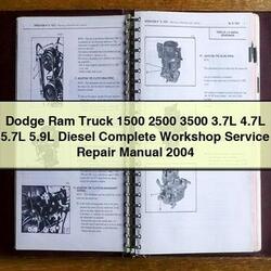 2004 Dodge 300 RAM Truck 1500 2500 3500 3.7l 4.7l 5.7l 5.9l Diesel Service Repair Workshop Manual PDF