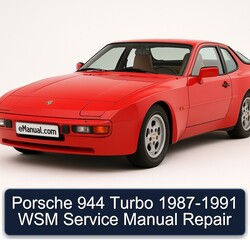 1987-1991 Porsche 944 Turbo - WSM Service Repair Workshop Manual PDF