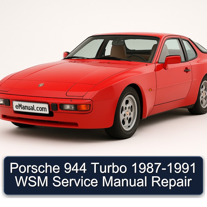 1987-1991 Porsche 944 Turbo - WSM Service Repair Workshop Manual PDF