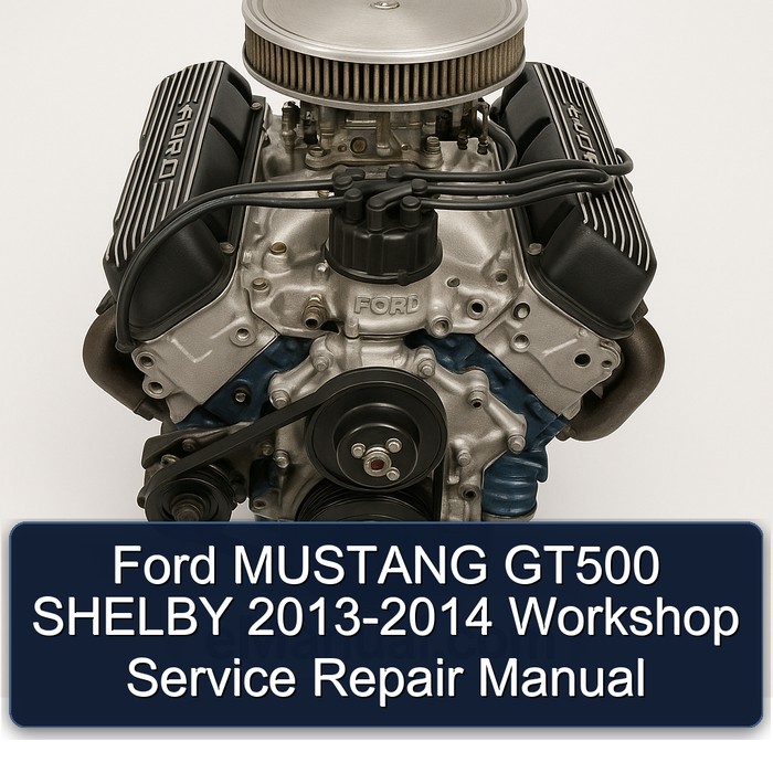 2013-2014 Ford Mustang GT500 Shelby Service Repair Workshop Manual PDF