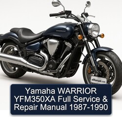 1987-1990 Yamaha Warrior YFM350XA Service Repair Workshop Manual PDF