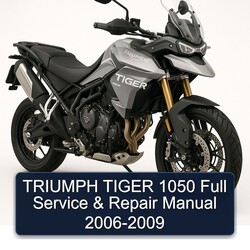 2006-2009 Triumph Tiger Models 1050 Service Repair Workshop Manual PDF