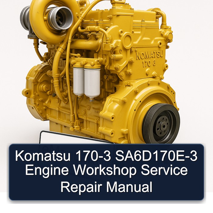 Komatsu 170 3 170-3 Sa6d170e-3 Engine Service Repair Workshop Manual PDF