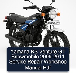 2009-2011 Yamaha RS Venture GT Snowmobile Service Repair Workshop Manual PDF
