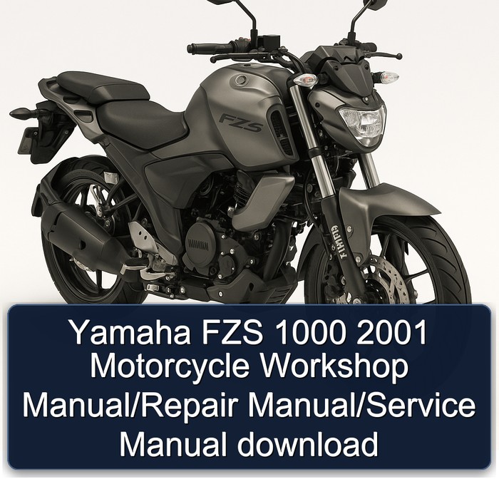 2001 Yamaha FZS Models 1000 Motorcycle Service Repair Workshop Manual PDF