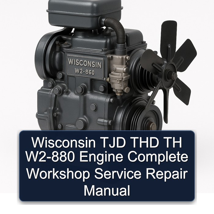 Wisconsin W2 880 TJD THD TH W2-880 Engine Service Repair Workshop Manual PDF