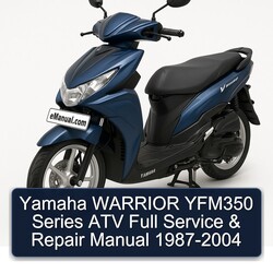 1987-2004 Yamaha Warrior YFM350 Series ATV Service Repair Workshop Manual PDF