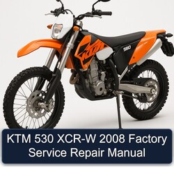 2008 KTM 530 XCR-W Service Repair Workshop Manual PDF