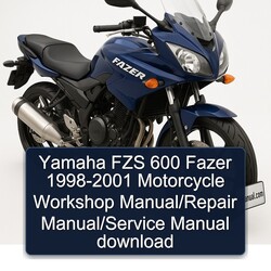1998-2001 Yamaha Fazer FZS 600 - Motorcycle Service Repair Workshop Manual PDF