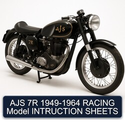 AJS 7R 1949-1964 RACING Model INTRUCTION SHEETS