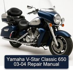 2003-2004 Yamaha V-STAR Classic 650 Service Repair Workshop Manual PDF