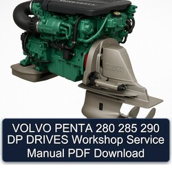 Volvo Penta 280 285 290 DP Drives Service Repair Workshop Manual PDF