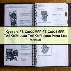 Kyocera Fs-c8020mfp Fs-c8025mfp Taskalfa 205C 255C Parts Catalog PDF