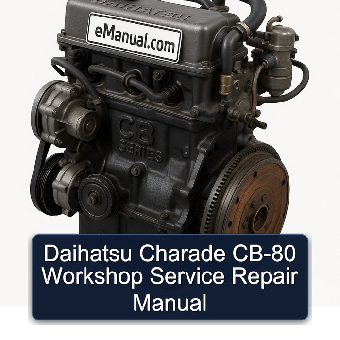 Daihatsu CB Series Charade CB-80 Service Repair Workshop Manual PDF
