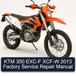 2013 KTM 350 EXC-F XCF-W Service Repair Workshop Manual PDF