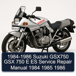 1984-1986 Suzuki GSX Series GSX750 750 E Es Service Repair Workshop Manual PDF