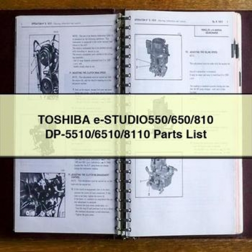 Toshiba E-studio550/650/810 Dp-5510/6510/8110 Parts Catalog PDF