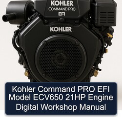 Kohler Command Pro EFI Models Model ECV650 21HP Engine Digital Service Repair Workshop Manual PDF