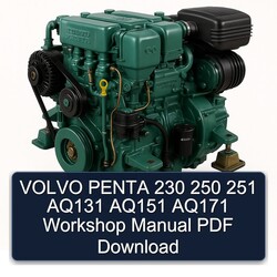 Volvo Penta 230 250 251 AQ131 AQ151 AQ171 Service Repair Workshop Manual PDF