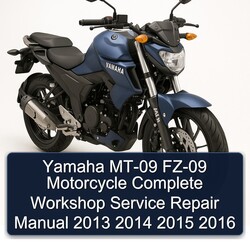 2013-2016 Yamaha FZ Models MT-09 FZ-09 Motorcycle Service Repair Workshop Manual PDF