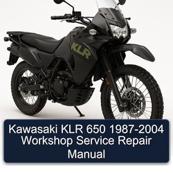 1987-2004 Kawasaki KLR Series 650 Service Repair Workshop Manual PDF